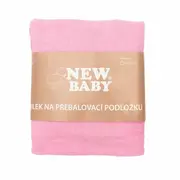 Husa, New Baby, Universala, Pentru saltea de infasat, Cu elastic, Din bumbac terry, Placut la atingere, 50x70 cm, 0 luni+, Pink BYN43925
