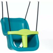 Leagan, Dice, Cu bara in forma de T, Cu sfoara impletita, Ajustabil pe inaltime pana la 250 cm, Include curea de siguranta, 9-36 luni, Turquoise/Lime BYNR113.01.05