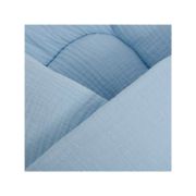 Paturica de infasat, New Baby, Din muselina, Cu multiple utilizari, 100% bumbac, 75x75 cm, 0 luni+, Blue BYN52164