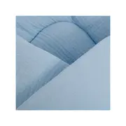 Paturica de infasat, New Baby, Din muselina, Cu multiple utilizari, 100% bumbac, 75x75 cm, 0 luni+, Blue BYN52164