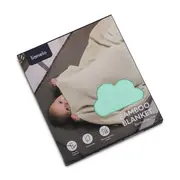 Paturica multifunctionala, Lionelo, Din bambus, Cu proprietati de termoreglare, Antibacteriana, Antifungica, Antialergice, Lavabila la masina de spalat, 100x75 cm, Verde BYNLO-BAMBOO_BLANKET_GREEN_MINT