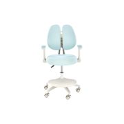 Scaun birou ergonomic pentru copii hm panco, ajustabil pe inaltime si adancime, mesh, suport pentru picioare, 70 kg, bleu drm10321