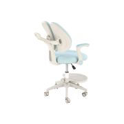 Scaun birou ergonomic pentru copii hm panco, ajustabil pe inaltime si adancime, mesh, suport pentru picioare, 70 kg, bleu drm10321