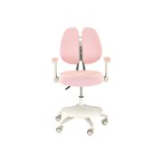 Scaun birou ergonomic pentru copii hm panco, ajustabil pe inaltime si adancime, mesh, suport pentru picioare, roz drm10322