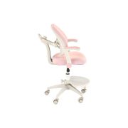 Scaun birou ergonomic pentru copii hm panco, ajustabil pe inaltime si adancime, mesh, suport pentru picioare, roz drm10322