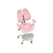 Scaun birou ergonomic pentru copii hm panco, ajustabil pe inaltime si adancime, mesh, suport pentru picioare, roz drm10322