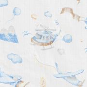Set 3 scutece, New Baby, Multifunctionale, Din bumbac 100%, Material certificate Oeko Tex Standard 10070x80 cm, Multicolor, Boy BYN56183