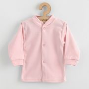 Set 5 piese, New Baby, Include Salopeta fara maneci, jacheta, body cu maneca lunga, caciulita, manusi, Marime 56, Din bumbac 100%, Classic Pink BYN49991