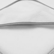 Set prosop cu gluga si manusa baie, New Baby, Dimensiune 80 x 80 cm, Basic, White-gray BYN56245