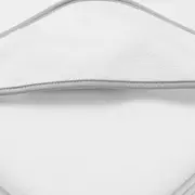 Set prosop cu gluga si manusa baie, New Baby, Dimensiune 80 x 80 cm, Basic, White-gray BYN56245