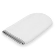 Set prosop cu gluga si manusa baie, New Baby, Dimensiune 80 x 80 cm, Basic, White-gray BYN56245