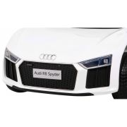 Masinuta electrica cu telecomanda audi r8, roti eva, scaun tapitat, 98x59x43 cm, putere 70w - alb edeedipa.hl1818.bia