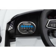 Masinuta electrica cu telecomanda audi r8, roti eva, scaun tapitat, 98x59x43 cm, putere 70w - alb edeedipa.hl1818.bia