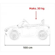 Masinuta electrica cu telecomanda maserati ghibli, roti eva, scaun tapitat, 100x66x41 cm, putere 60w - rosu edeedipa.sl631b.cr