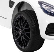 Masinuta electrica cu telecomanda mercedes benz gt, roti eva, scaun tapitat, 108x68x48 cm, putere 70w - alb edeedipa.hl-2588.bia