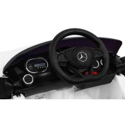 Masinuta electrica cu telecomanda mercedes benz gt, roti eva, scaun tapitat, 108x68x48 cm, putere 70w - alb edeedipa.hl-2588.bia