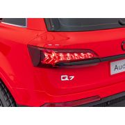 Masinuta electrica cu telecomanda audi q7 new lift, roti eva, scaun tapitat, 117x67x54 cm, putere 70w - rosu edeedipa.hl678.cr