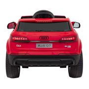 Masinuta electrica cu telecomanda audi q7 new lift, roti eva, scaun tapitat, 117x67x54 cm, putere 70w - rosu edeedipa.hl678.cr