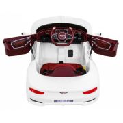 Masinuta electrica cu telecomanda bentley exp 12, roti eva, scaun tapitat, 107x59x44 cm, putere 24v - alb edeedipa.je1166.bia