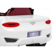 Masinuta electrica cu telecomanda bentley exp 12, roti eva, scaun tapitat, 107x59x44 cm, putere 24v - alb edeedipa.je1166.bia