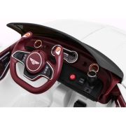 Masinuta electrica cu telecomanda bentley exp 12, roti eva, scaun tapitat, 107x59x44 cm, putere 24v - alb edeedipa.je1166.bia