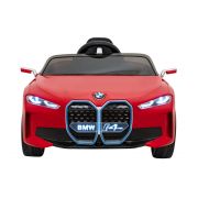 Masinuta electrica cu telecomanda bmw i4, roti eva, scaun tapitat, 116x79x45 cm, putere 50w - rosu edeedipa.je1009.cr