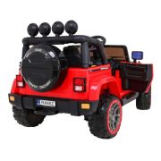 Masinuta electrica cu telecomanda brd-7588, 4x4 permanent, roti eva, scaun tapitat, 112x70x72 cm, putere 48v - rosu edeedipa.brd-7588.cr