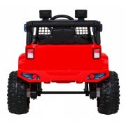 Masinuta electrica cu telecomanda jeep dark night, roti eva, scaun tapitat, 100x67x59 cm, putere 70w - rosu edeedipa.bdm0922.cr