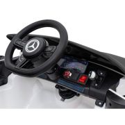 Masinuta electrica cu telecomanda mercedes benz amg eqa, roti eva, scaun tapitat, 101x69x53 cm, putere 70w - alb edeedipa.qy2288.bia