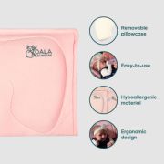 Perna alaptare anti plagiocefalie, cu spuma memory, 2 huse detasabile, certificata in germania, koala perfect head breastfeeding pink lvtk8051938140087