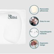 Perna alaptare anti plagiocefalie, cu spuma memory, 2 huse detasabile, certificata in germania, koala perfect head breastfeeding white lvtk8051938140063