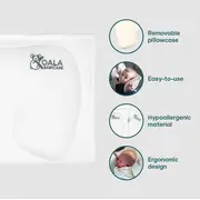 Perna alaptare anti plagiocefalie, cu spuma memory, 2 huse detasabile, certificata in germania, koala perfect head breastfeeding white lvtk8051938140063