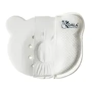 Perna bebelusi anti plagiocefalie 0-12 luni, forma ergonomica cu spuma memory, 2 huse detasabile, certificata in germania, koala perfect head white lvtk8051938140001
