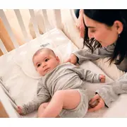 Perna bebelusi anti plagiocefalie 0-12 luni, forma ergonomica cu spuma memory, 2 huse detasabile, certificata in germania, koala perfect head white lvtk8051938140001