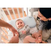 Perna bebelusi anti plagiocefalie 0-36 luni, forma ergonomica cu spuma memory, 2 huse detasabile, certificata in germania, koala perfect head maxi blue lvtk8051938140049