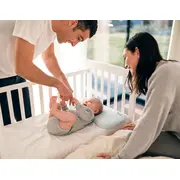 Perna bebelusi anti plagiocefalie 0-36 luni, forma ergonomica cu spuma memory, 2 huse detasabile, certificata in germania, koala perfect head maxi blue lvtk8051938140049