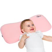 Perna bebelusi anti plagiocefalie 0-36 luni, forma ergonomica cu spuma memory, 2 huse detasabile, certificata in germania, koala perfect head maxi pink lvtk8051938140056