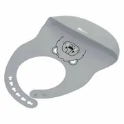 Baveta, FreeON, Moale, Din silicon, Fara BPA, Cu buzunar, 31 x 24 cm, Lion Grey BYN49430
