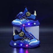 Adidasi albastri cu luminite - baseball ado-896-2-c