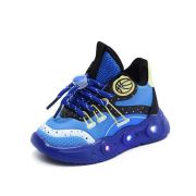 Adidasi albastri cu luminite - baseball ado-896-2-c