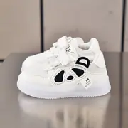 Adidasi albi cu luminite - panda mba-223-2-c