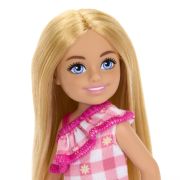 BARBIE PAPUSA CHELSEA BLONDA CU ROCHITA ROZ IN CAROURI VIVMTDWJ33_HXM95
