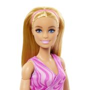 PAPUSA BARBIE MADE TO MOVE BLONDA CU TOP ROZ VIVMTFTG80_HRH27