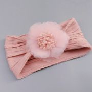 Bentita lata cu model din tesatura si fundita din tulle mbj0074-c7