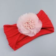 Bentita lata cu model din tesatura si fundita din tulle mbj0074-c7