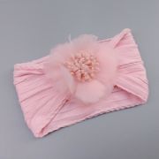 Bentita lata cu model din tesatura si fundita din tulle mbj0074-c7