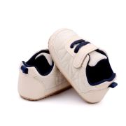 Pantofiori crem cu sireturi bleumarine pentru baietei mdbnb3102-1-p3
