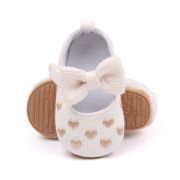 Pantofiori ivoire cu inimioare aurii mdbls3076-3-p01