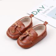 Pantofiori maro tip mocasini cu ciucurasi csbbw3238-1-sa3