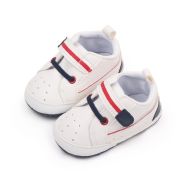 Tenisi albi cu insertii bleumarine pentru bebelusi mdbmh3013-2-p3